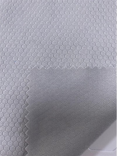 ZJ-DC S0161 Hexagonal Bird's Eye Weight: 150GSM Width: 185CM Composition: 100% Polyester Moisture wicking detail view-1